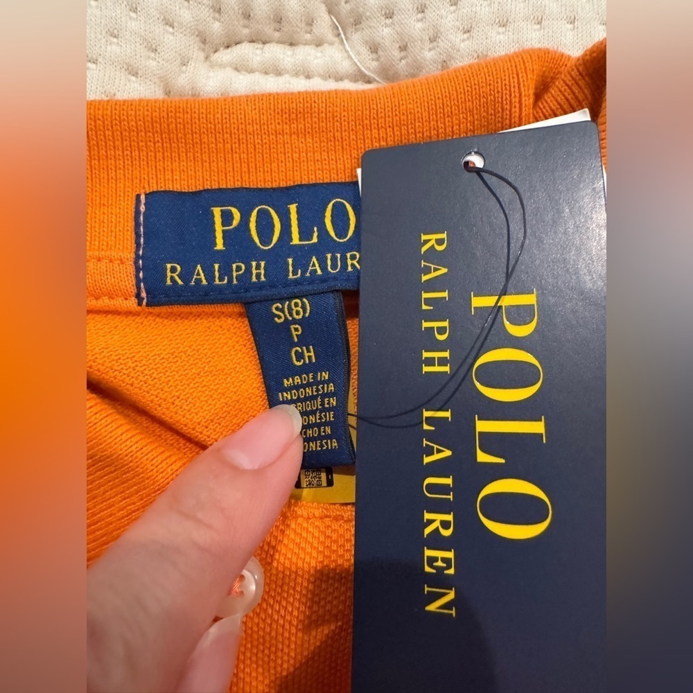 NWT polo Ralph Lauren blue fish orange kids Sz S - selling as a set of 2! - Picture 9 of 12